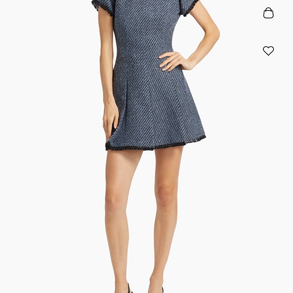 Cinq a Sept Nova Metallic Tweed MiniDress